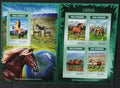 Mozambik 2014 Mi.7380-3+Bl.916 21€ Koně a americká plemena
