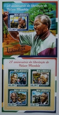 Mozambik 2015 25€ 25 let svobody Nelsona Mandely, politik JAR