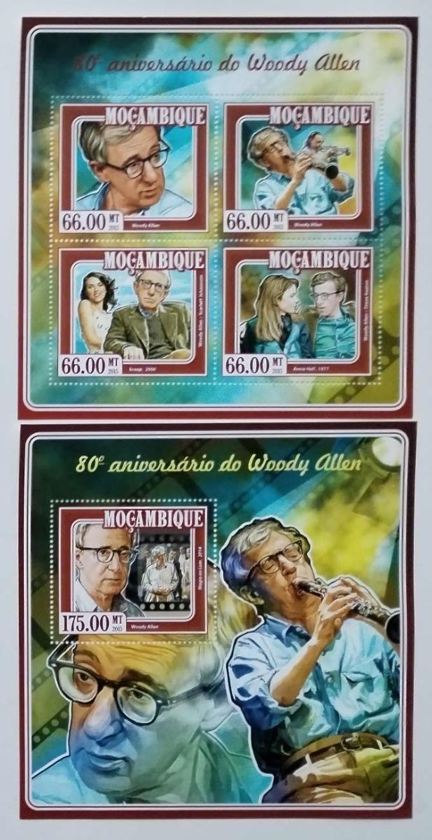 Mozambik 2015 25€ 80 let Woodyho Allena, filmový režisér