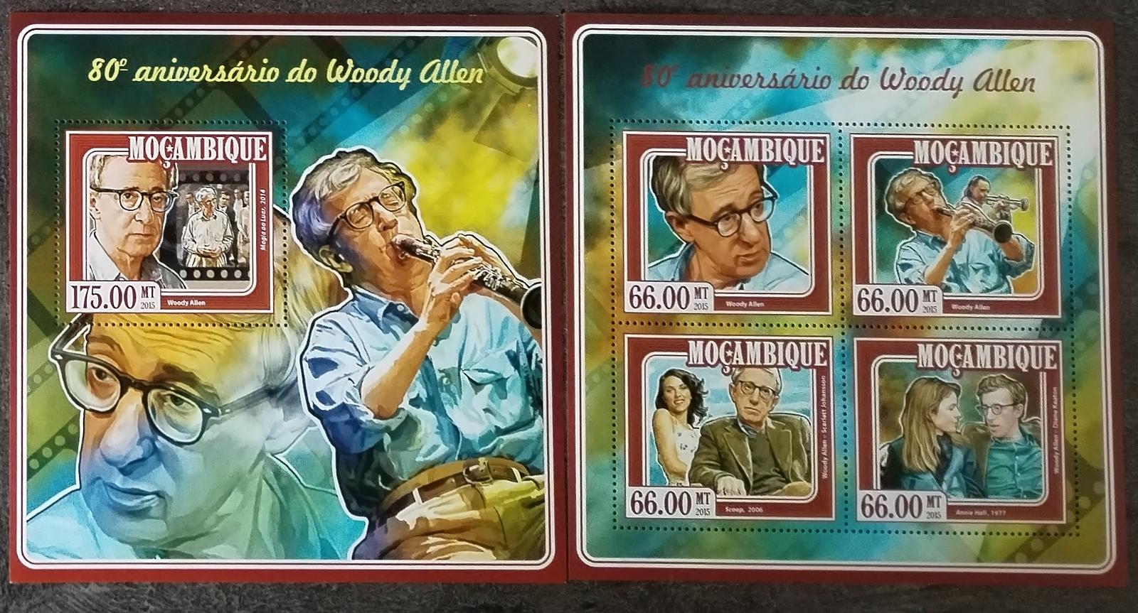 Mozambik 2015 25€ 80 let Woodyho Allena, filmový režisér