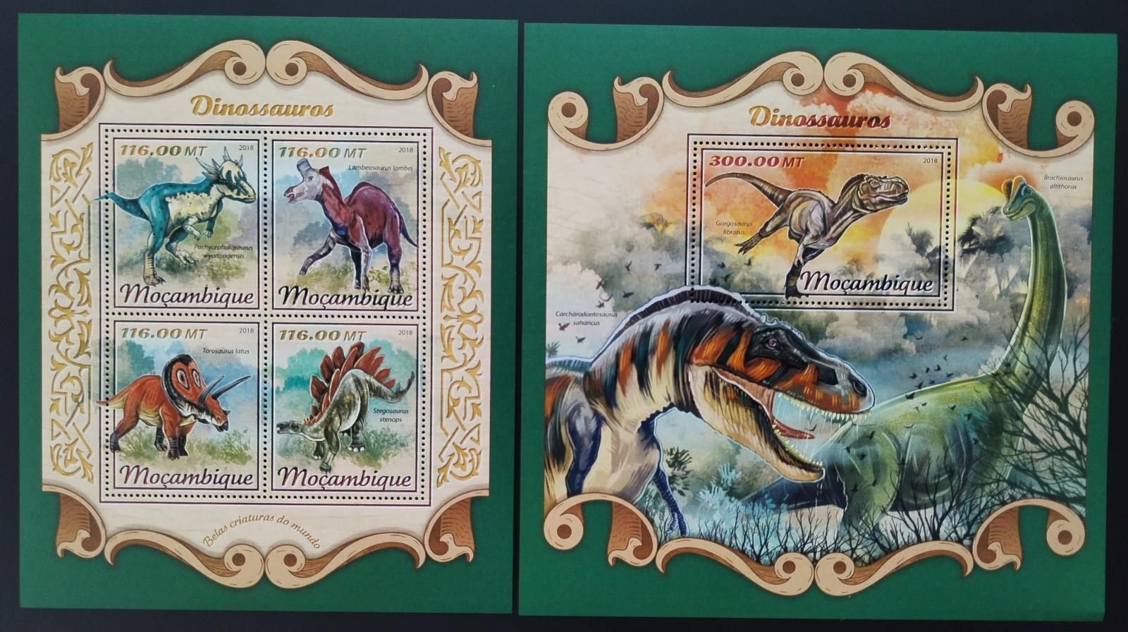 Mozambik 2018 Dinosauři a ještěři pravěku II.