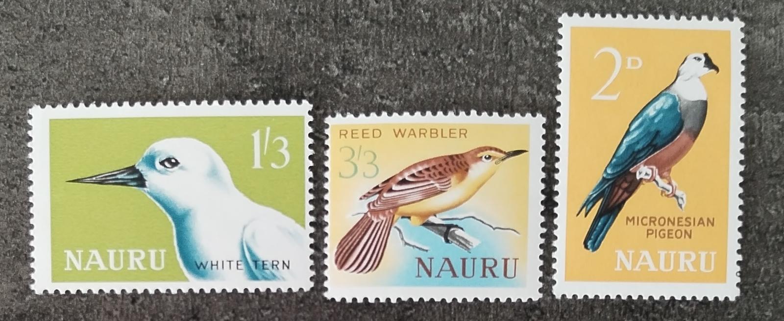 Nauru 1965 Mi.52-4 14€ Ostrovní ptáci a fauna - dotisky definitivy