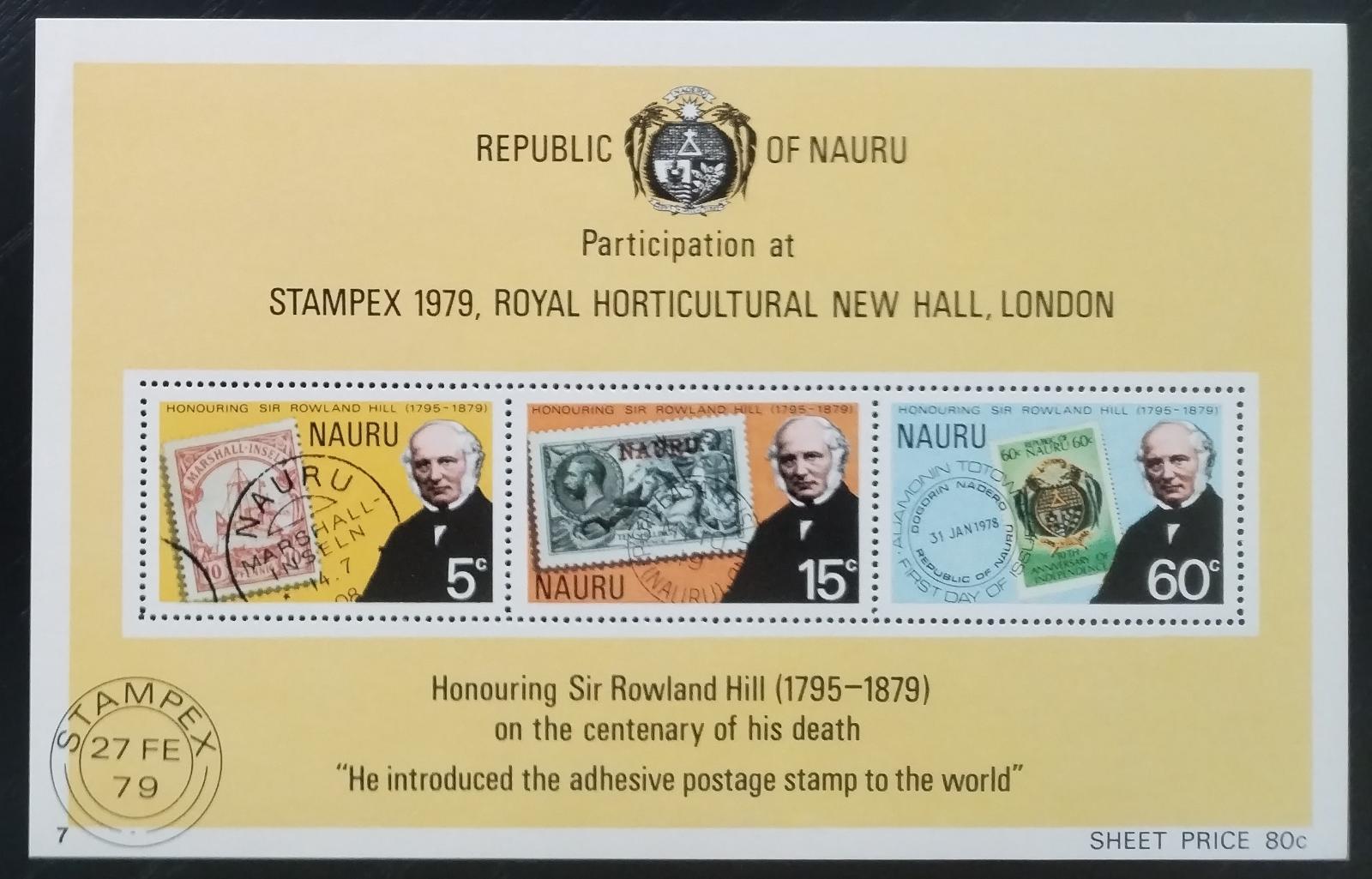 Nauru 1979 Sir Rowland Hill a známky