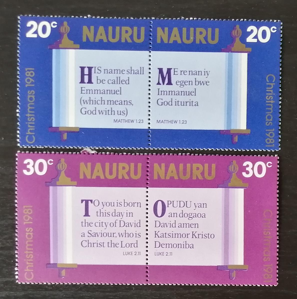 Nauru 1981 Vánoce, náboženské texty