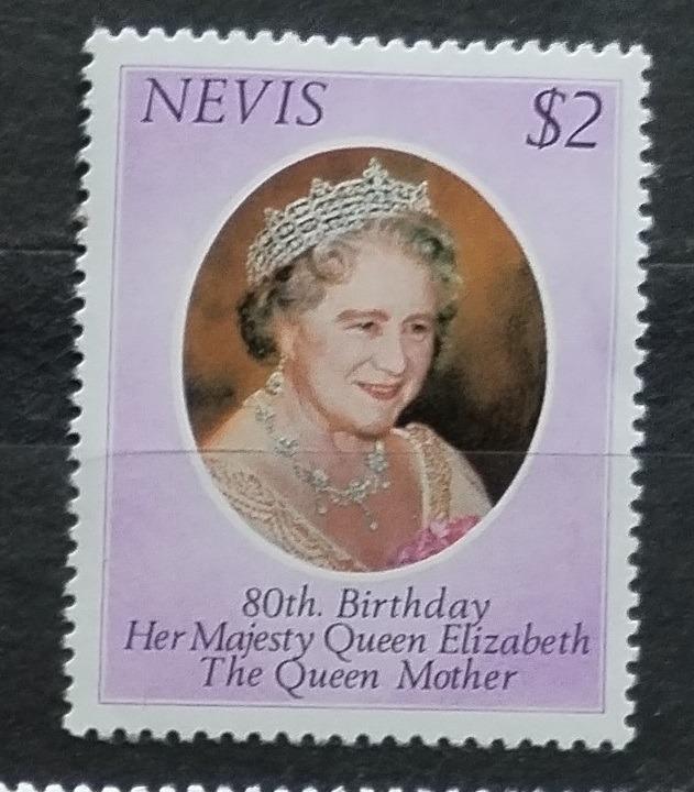 Nevis 1980 Královna matka a její narozeniny