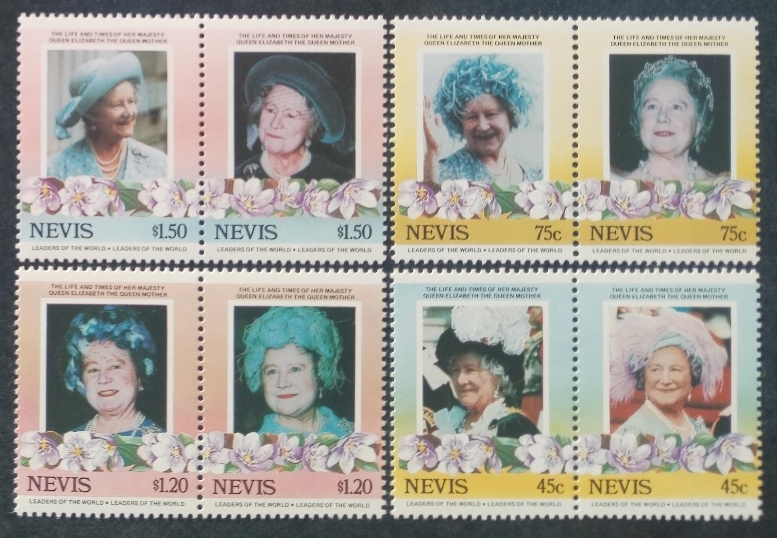 Nevis 1985 Narozeniny královny matky