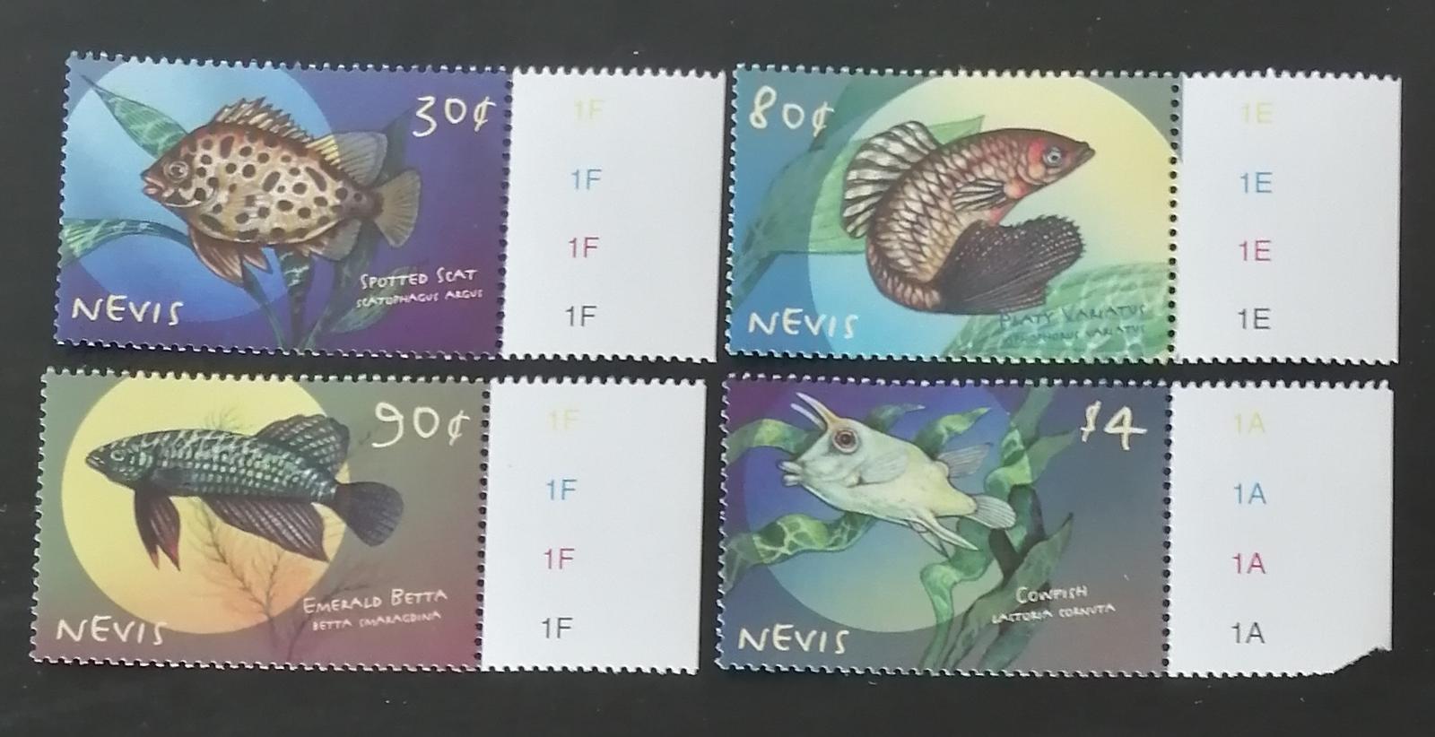 Nevis 2000 Mi.1497-0 7€ Okrasné ryby ostrova