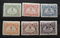 Newfoundland 1939 SGD1-D6 55£ Doplatní známky, 2+4c svěží