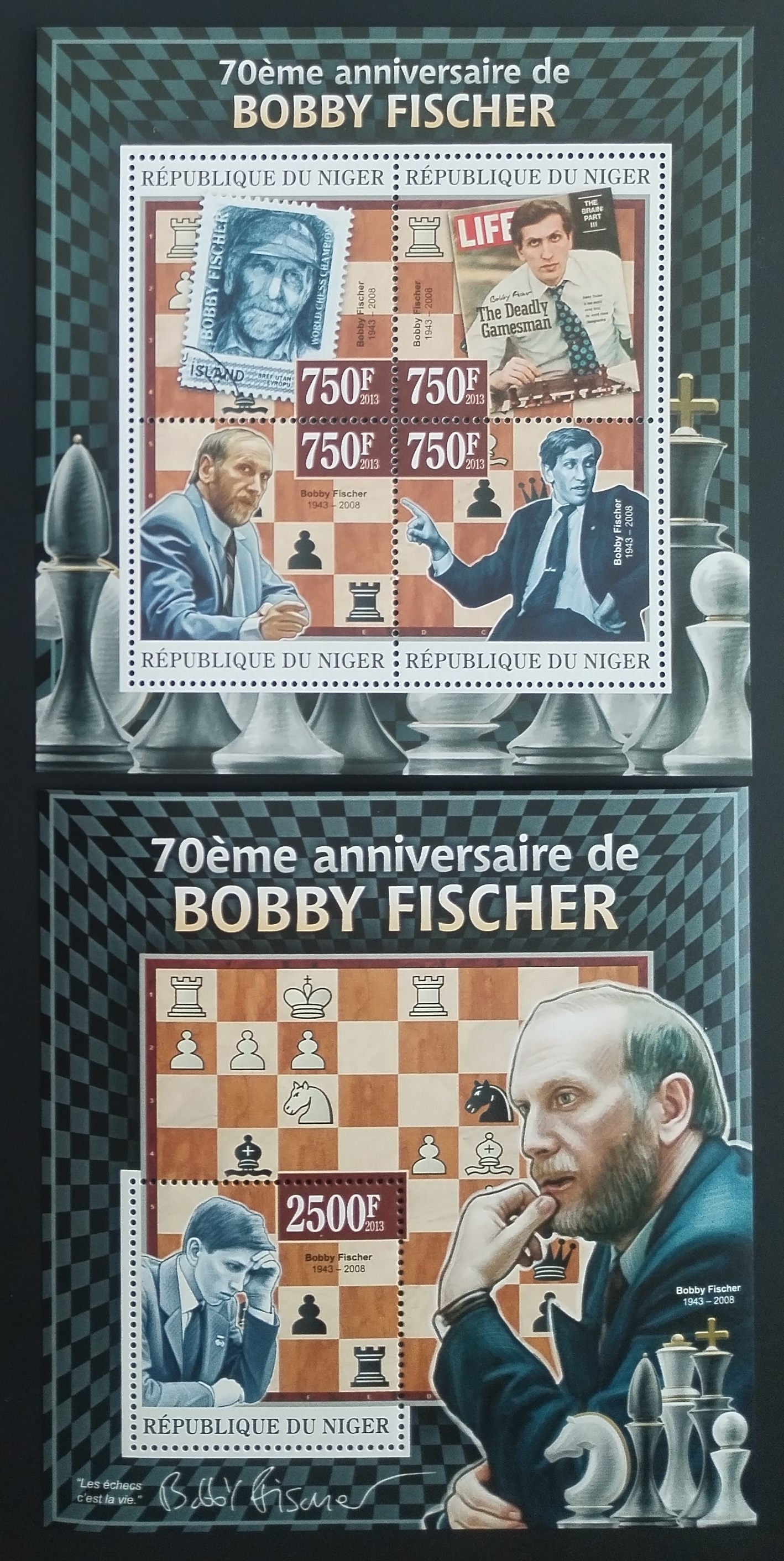 Niger 2013 Bobby Fischer a šachy