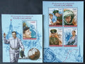Niger 2014 Mi.2697-0+Bl.281 22€ 80 let Jurije Gagarina, kosmonaut