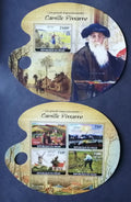 Niger 2014 Mi.3115-8+Bl.367 22€ Umění impresionismu, C. Pissaro