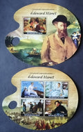 Niger 2014 Mi.3120-3+Bl.368 22€ Umění impresionismu, Edouard Manet