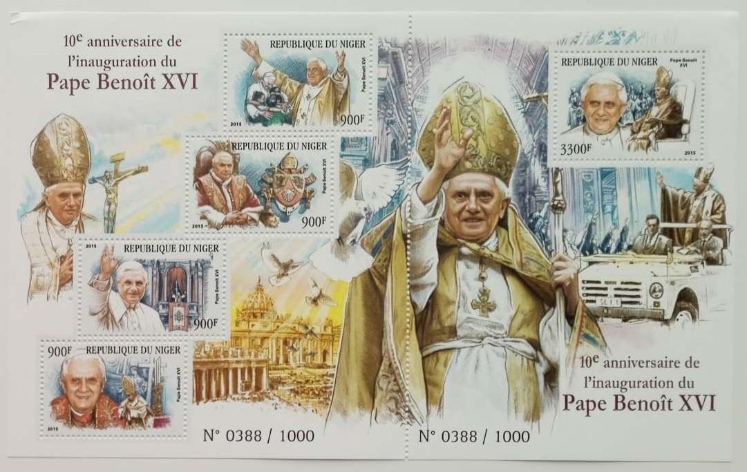 Niger 2015 26€ Benedikt XVI. a jeho pontifikát, Cesty papeže