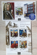 Niger 2015 Mi.3320-3+Bl.408 22€ 330 let Georga Handela, skladatel