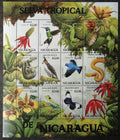 Nikaragua 1994 15€ Fauna tropických pralesů, Kolibříci, Plazi, Motýli