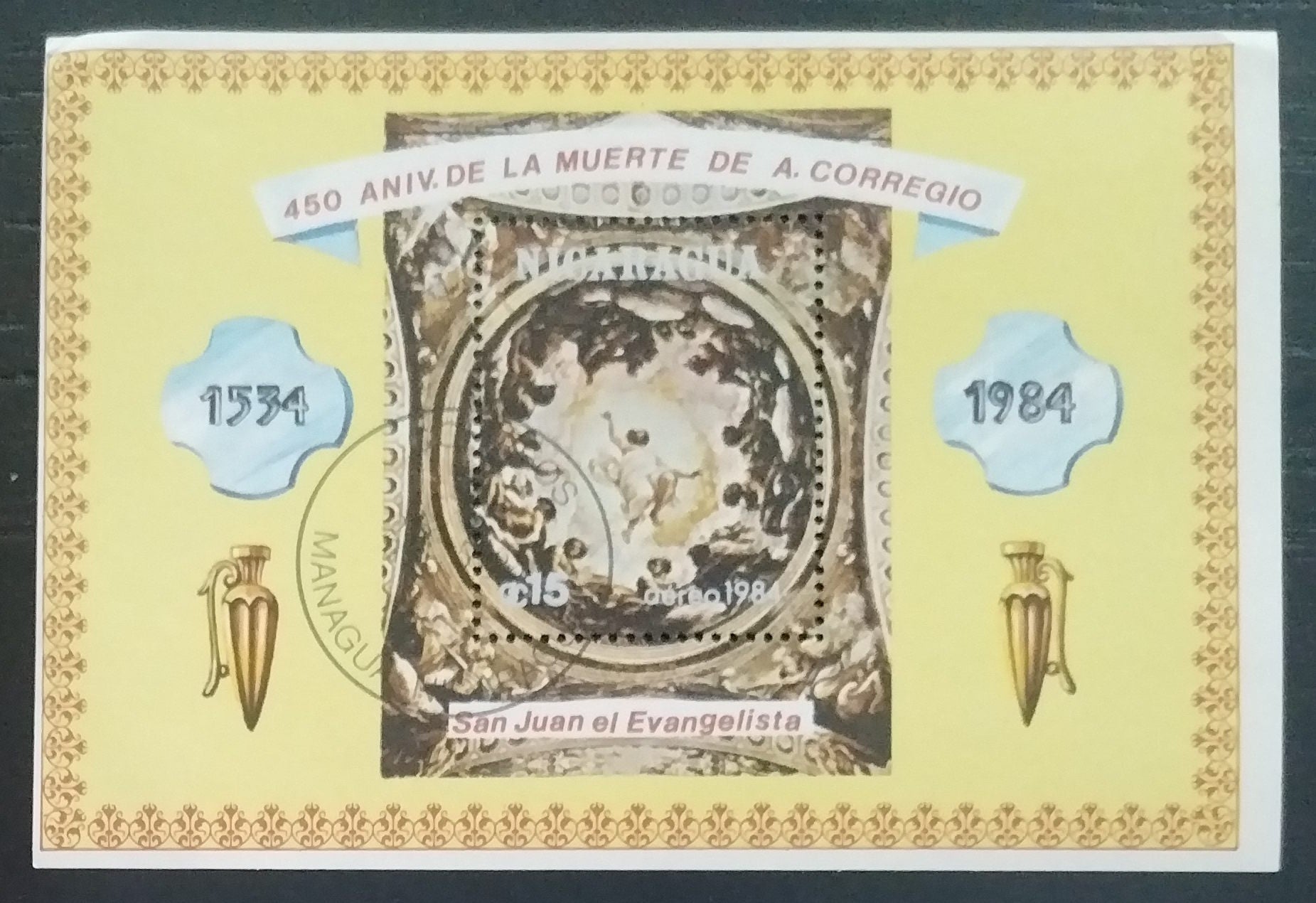 Nikaragua 1984 Corregio a jeho umění