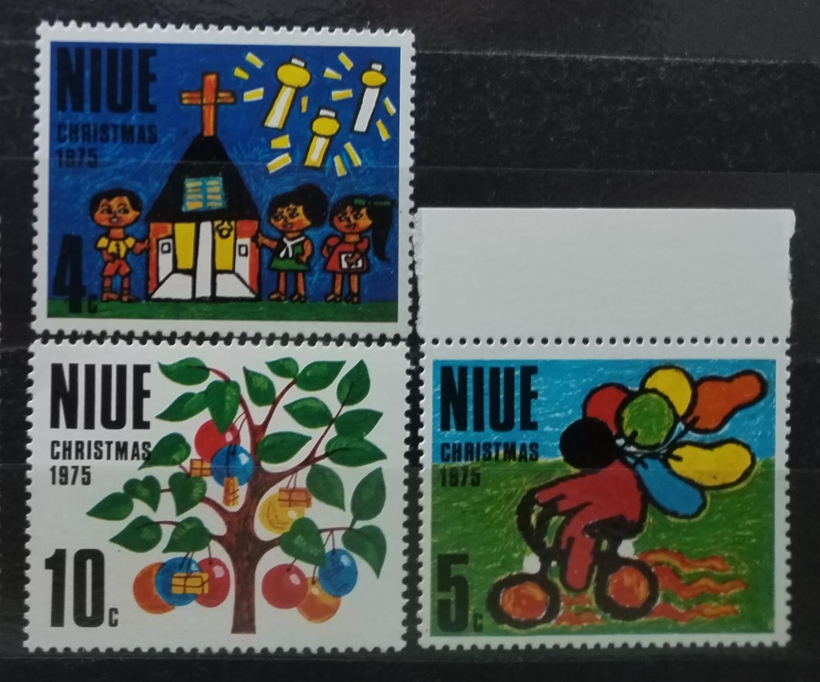 Niue 1975 Vánoce a dětské kresby