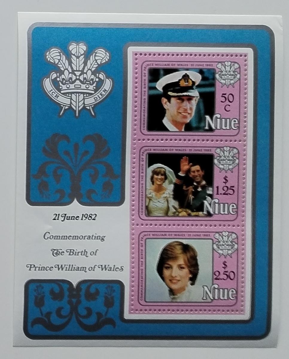 Niue 1982 Bl.58 9€ Narození prince Williama, následníka trůnu