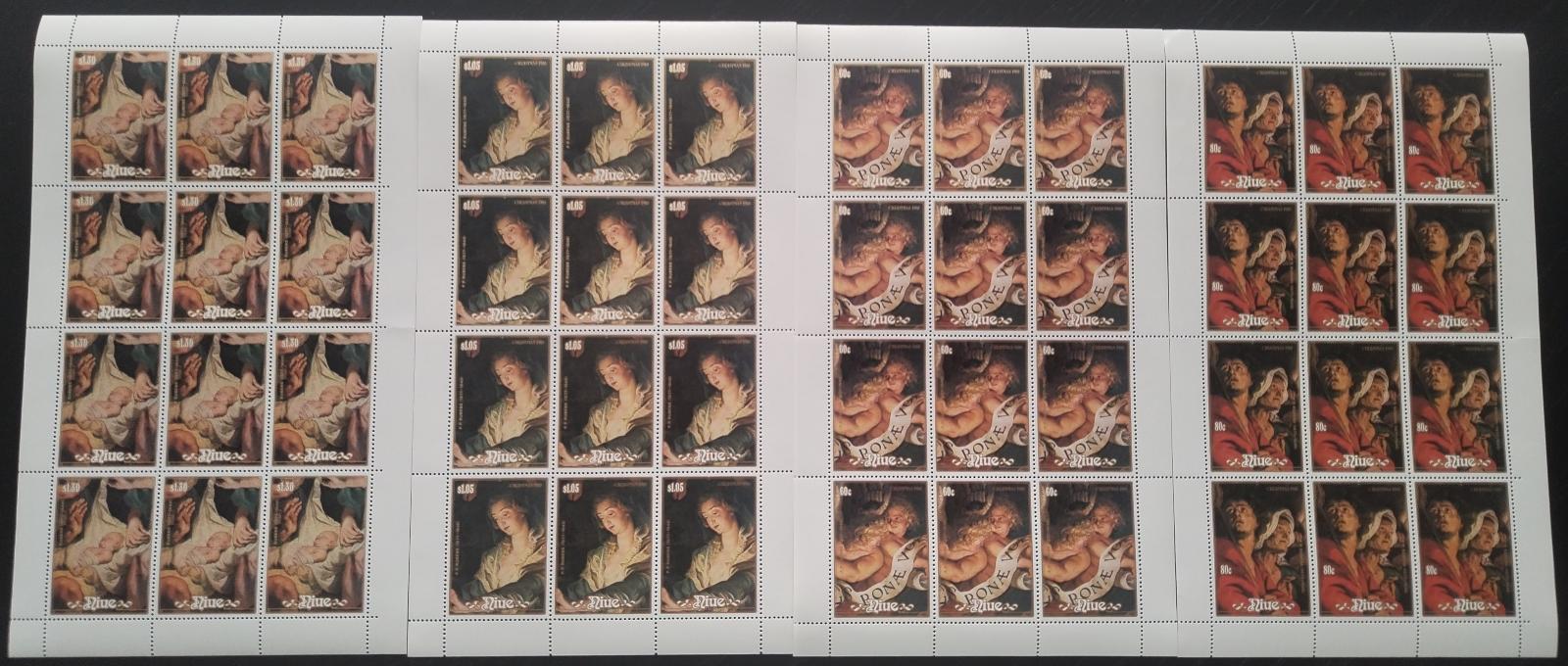 Niue 1988 Vánoce a umění malíře Rubense ARCHY
