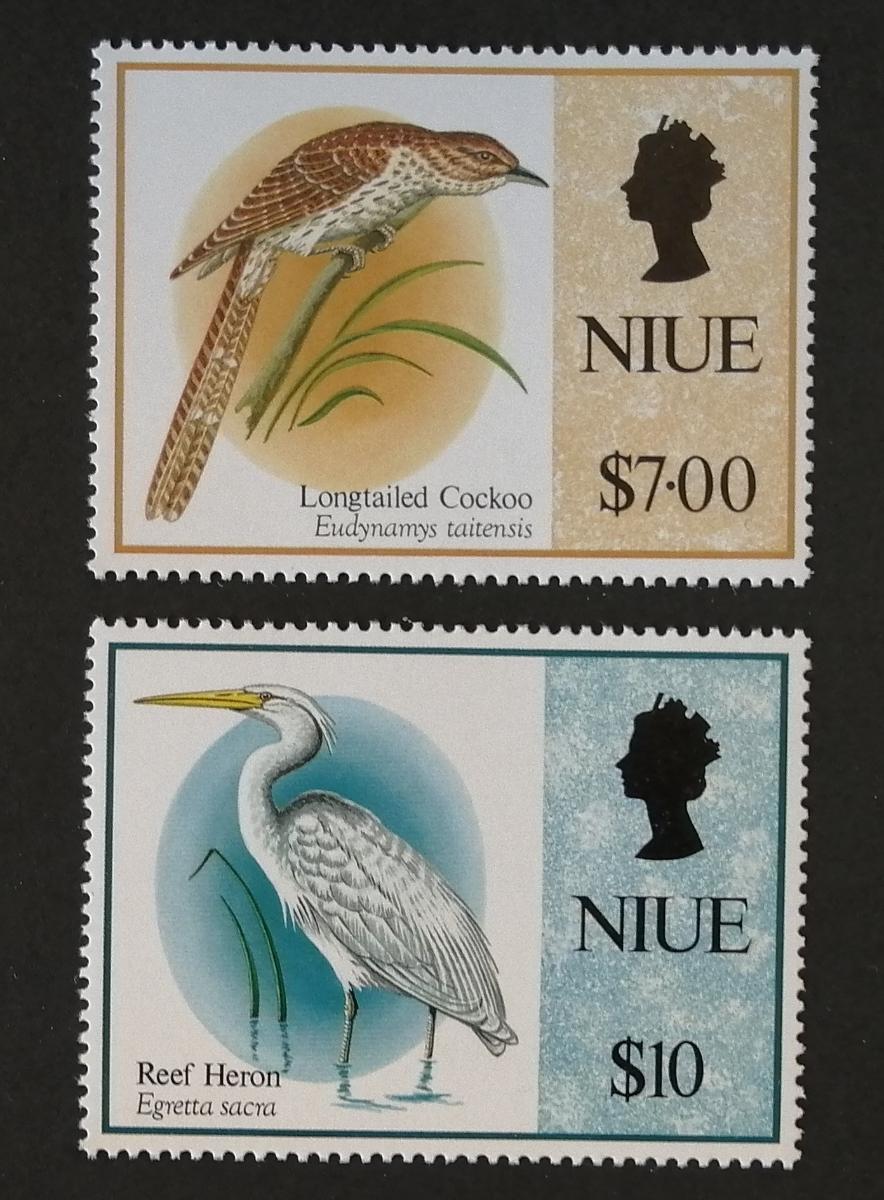 Niue 1993 Mi.832-3 24€ Definitiva ostrovní ptáci, fauna