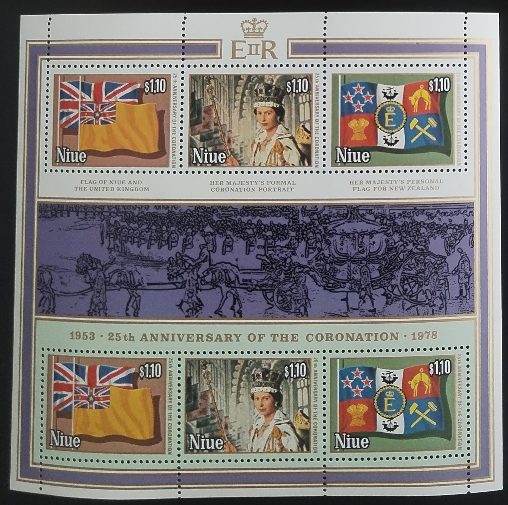 Niue 1978 Výročí korunovace královny, Vlajky I.