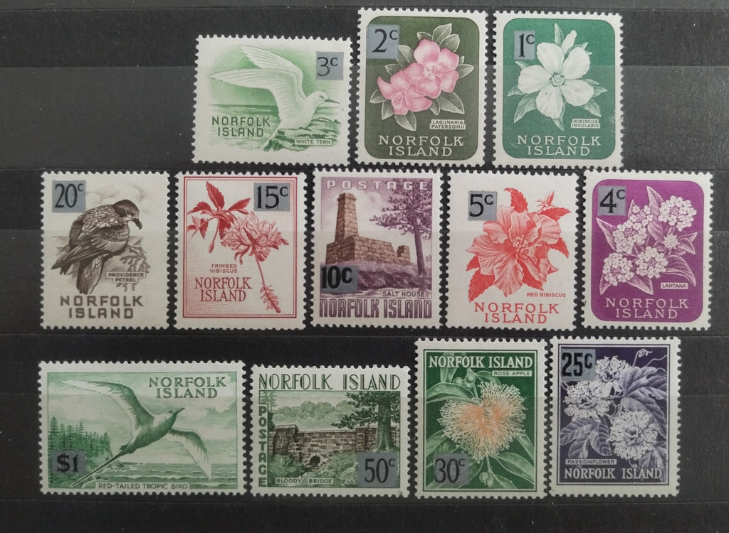 Ostrov Norfolk 1966 Přetisky nové měny, Flora a fauna