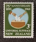 Nový Zéland 1968 75 let volebního práva
