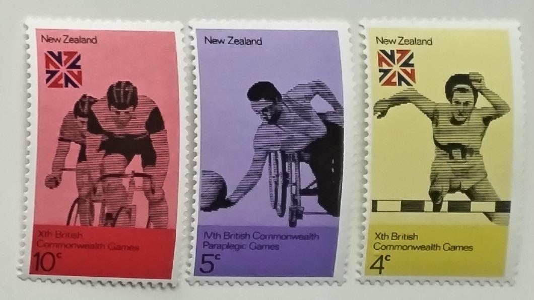 Nový Zéland 1974 Commonwealth hry a sport, nekompl.