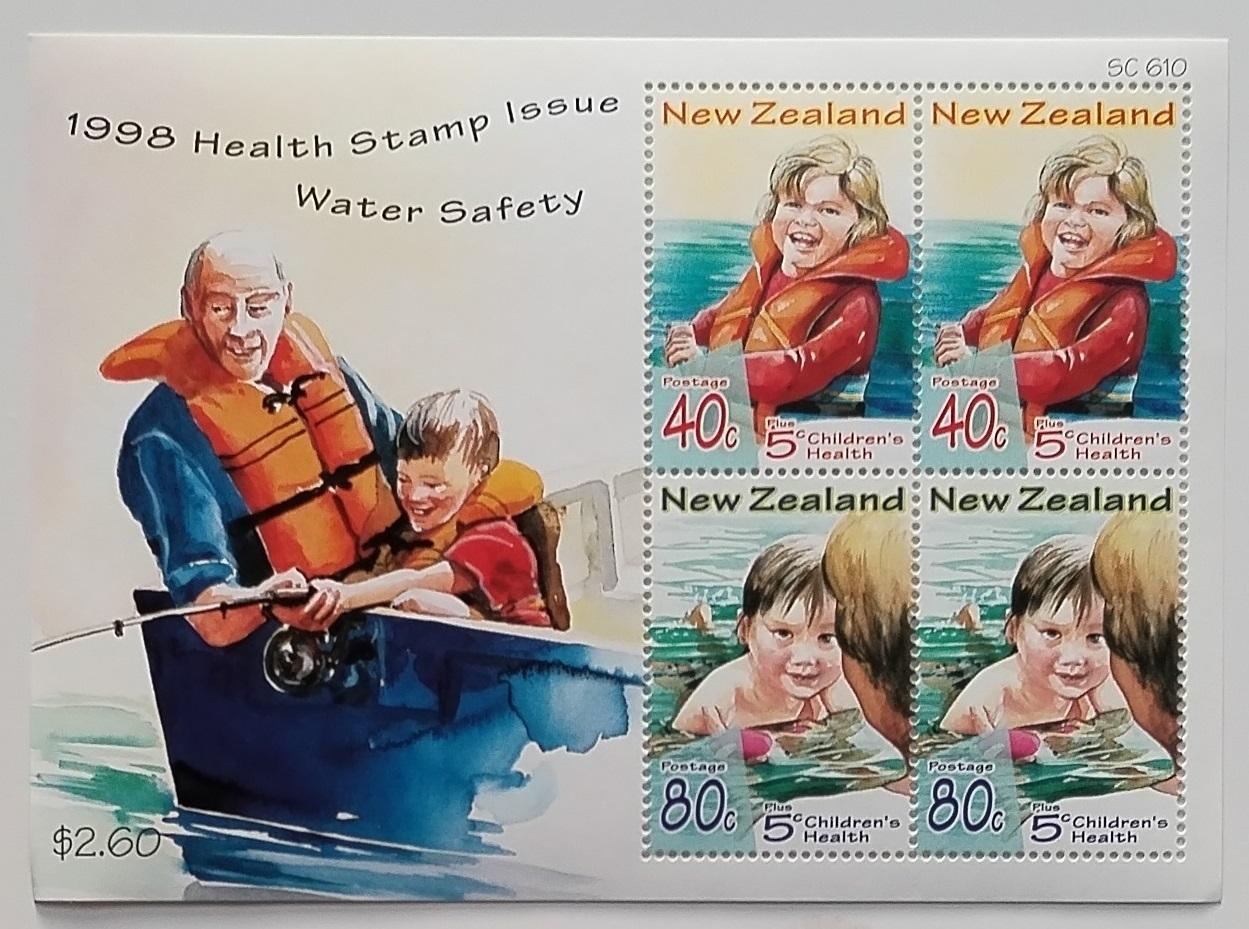 Nový Zéland 1998 Bl.79 Dětské hry a health stamps