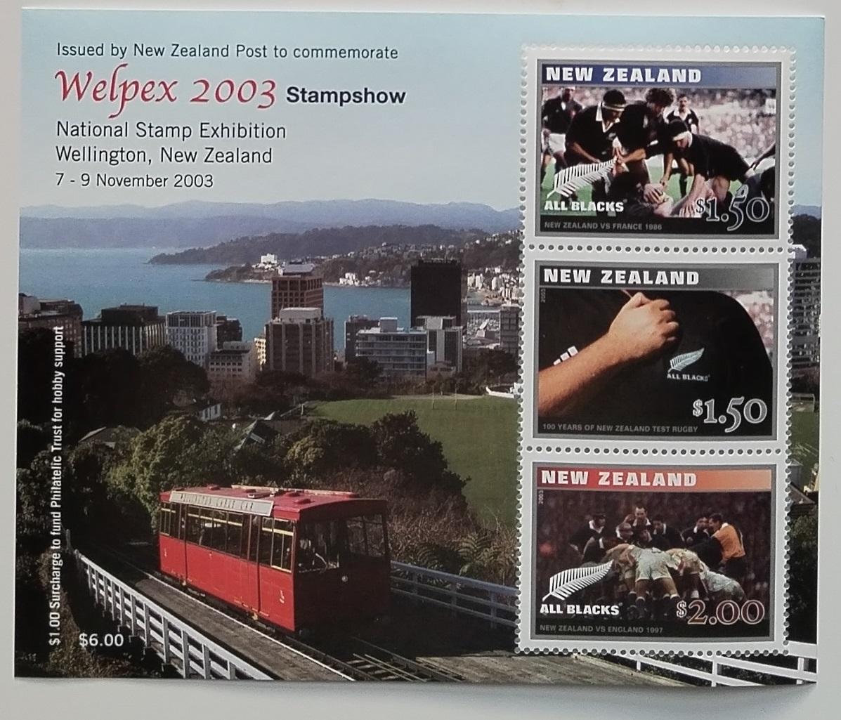 Nový Zéland 2003 Bl.163 13€ Výstava známek WELPEX, Doprava a sport