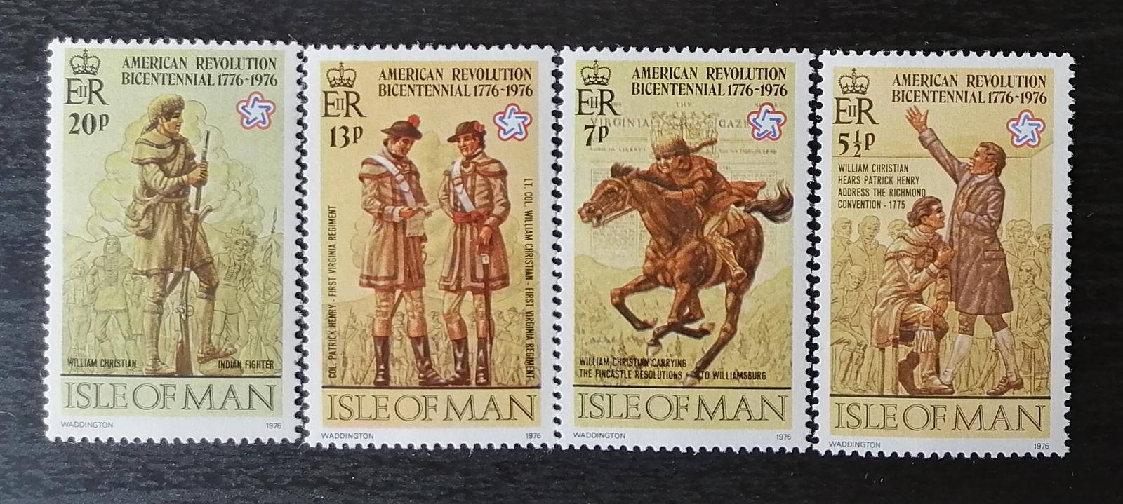 Ostrov Man 1976 200 let USA, koně a historické momenty
