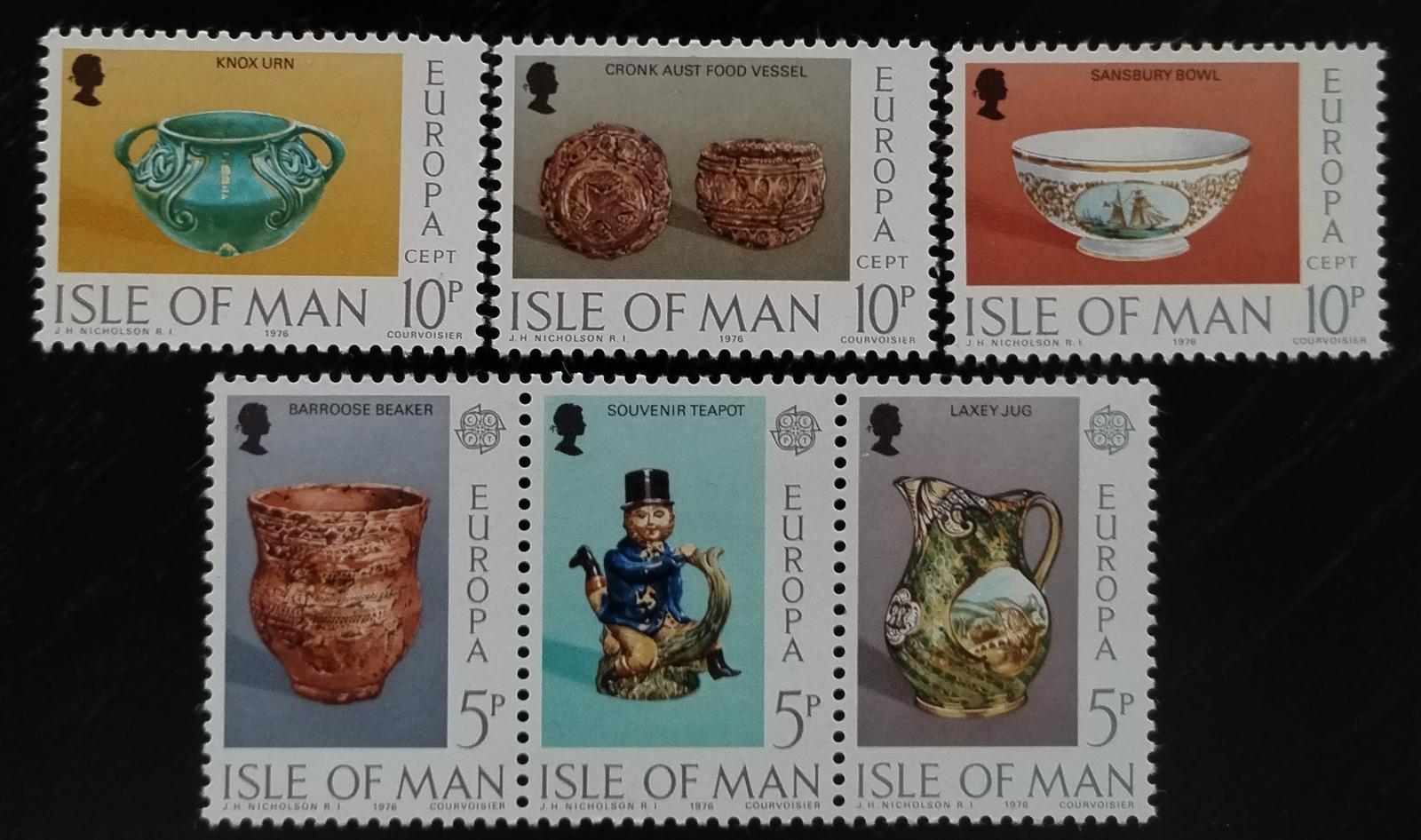 Ostrov Man 1976 EUROPA - Keramika, a ostrovní artefakty