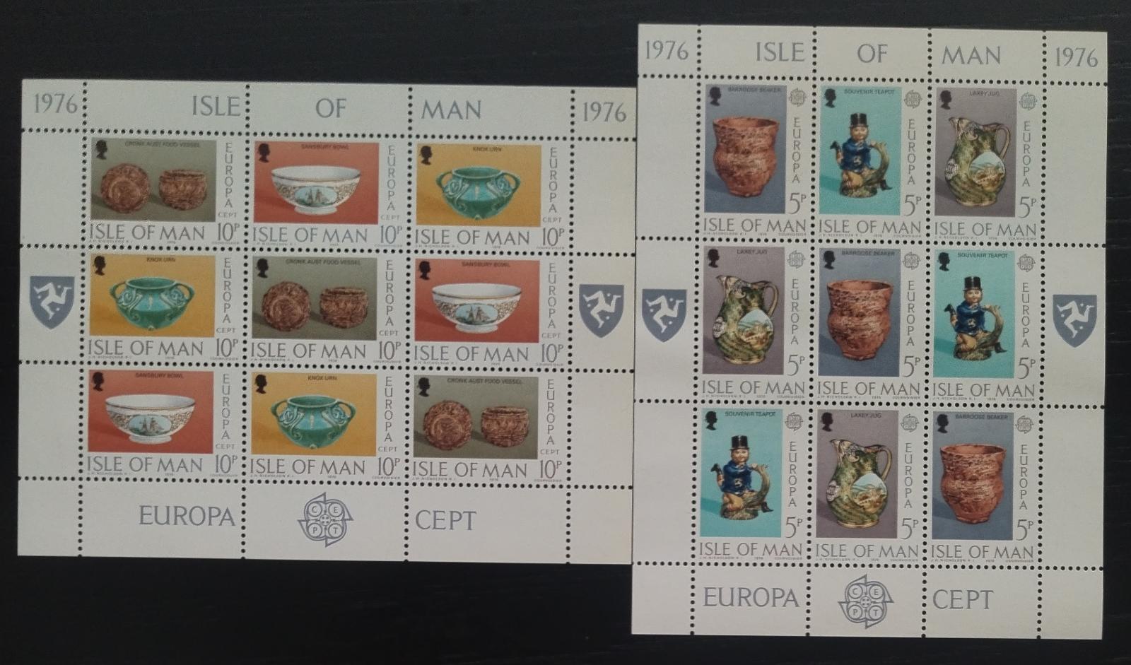Ostrov Man 1976 EUROPA - Keramika, a ostrovní artefakty