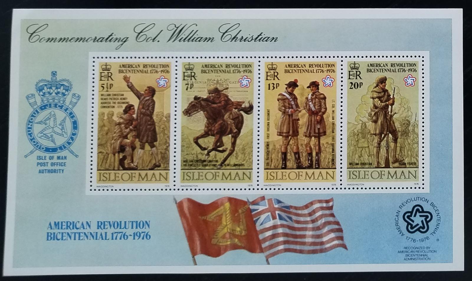 Ostrov Man 1976 Výročí USA, Koně a historie, Vlajky