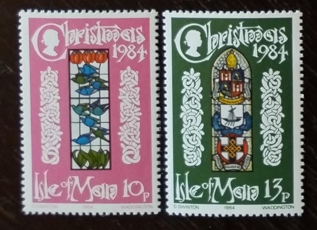 Ostrov Man 1984 1,4€ Vánoce a vitráže
