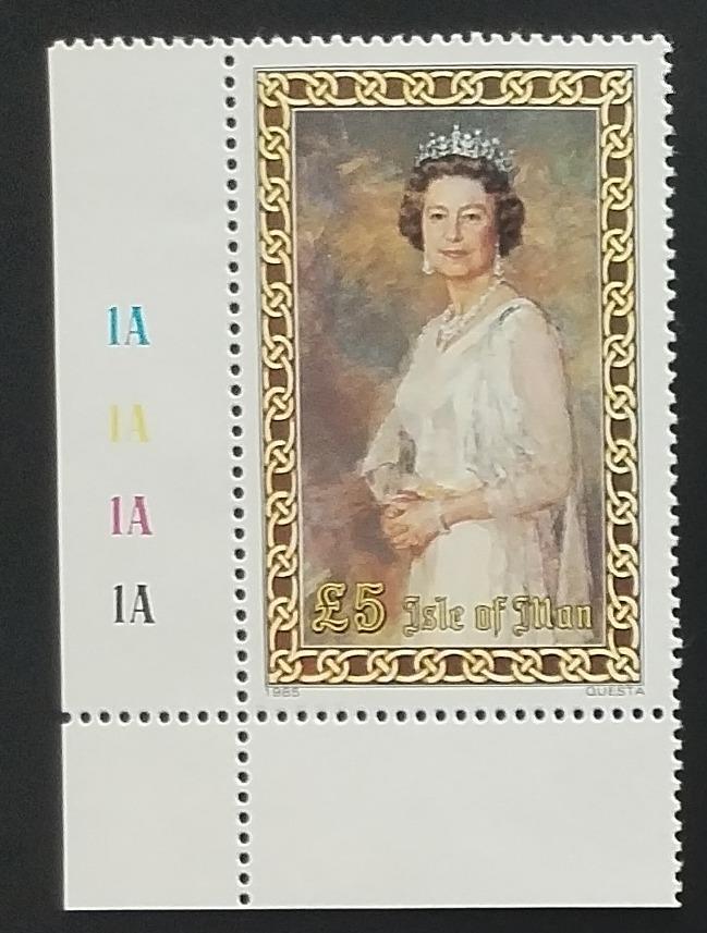 Ostrov Man 1985 16€ Královna Alžběta II. - vládkyně ostrova