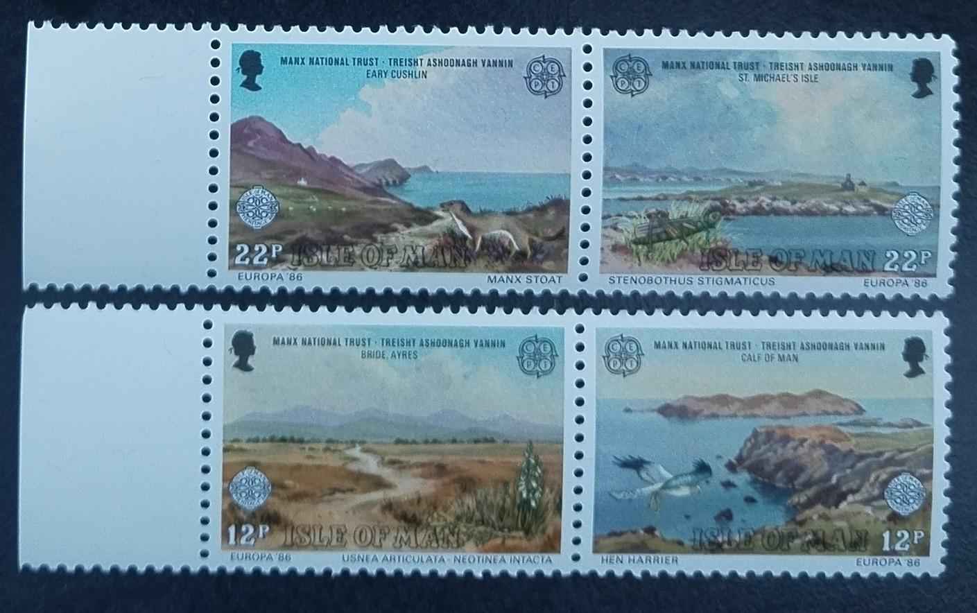 Ostrov Man 1986 3,5€ EUROPA a ostrovní panoramata