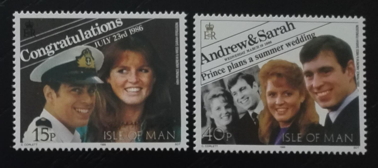 Ostrov Man 1986 Princ Andrew a Sarah Ferguson, Fergie