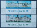 Ostrov Man 1987 4€ Ostrovní panoramata a EUROPA (popis)