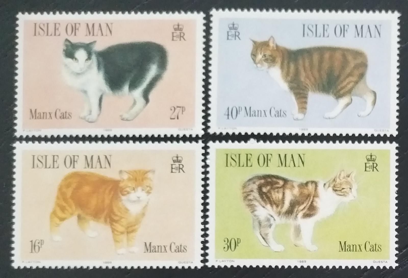 Ostrov Man 1989 6€ Kočky Manx