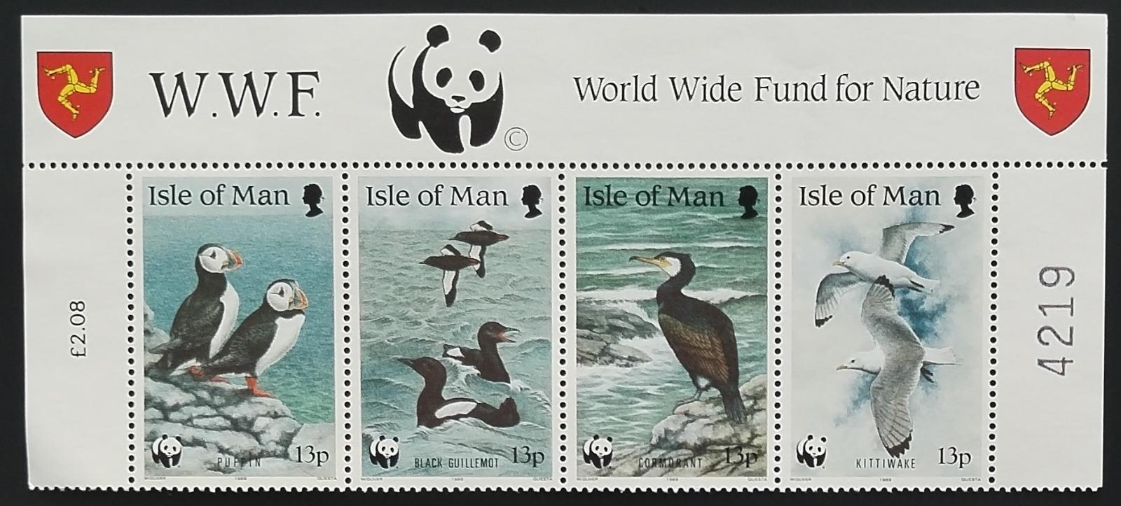 Ostrov Man 1989 Ostrovní ptáci - puffins a racci