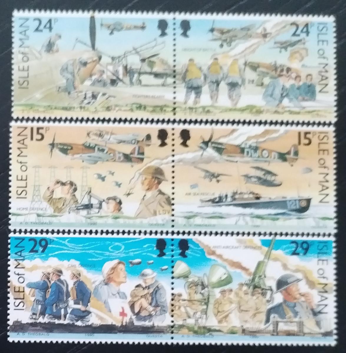 Ostrov Man 1990 6,5€ Válka a vojenství, Letadla a lodě