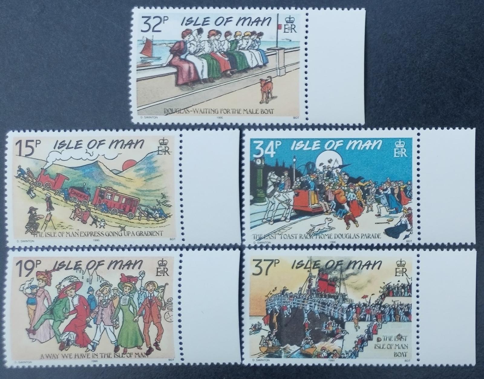 Ostrov Man 1990 6€ Historické výjevy a umění