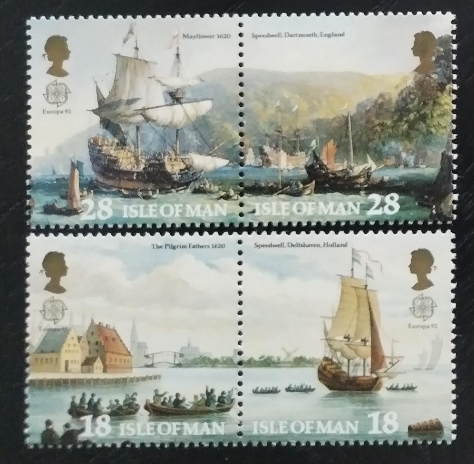 Ostrov Man 1992 6,5€ EUROPA - objevení Ameriky a lodě