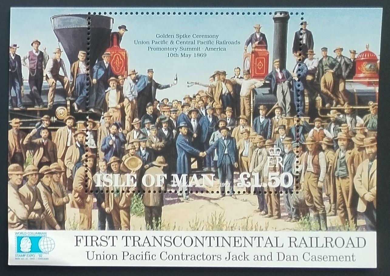 Ostrov Man 1992 8€ Výročí Union Pacific, Vlaky