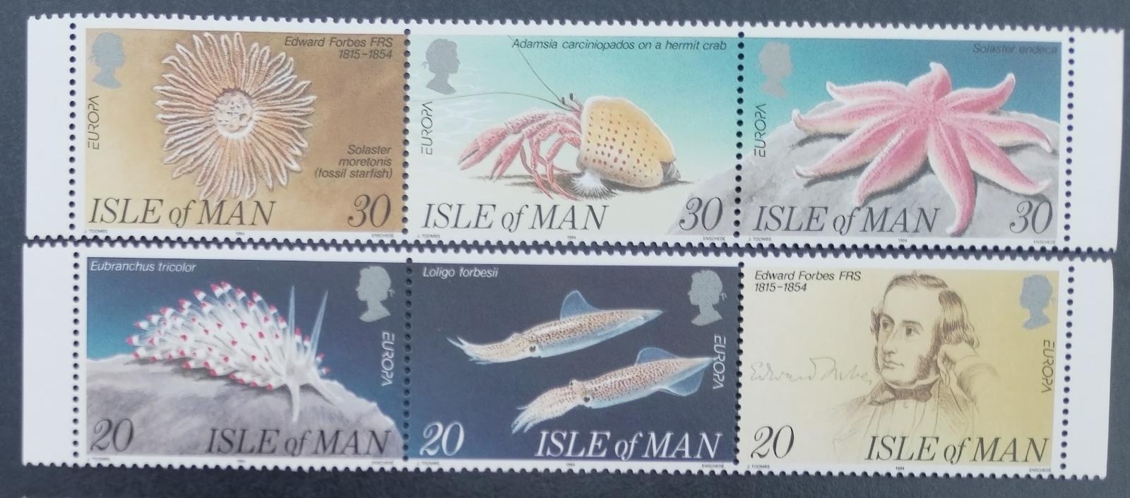 Ostrov Man 1994 6,5€ Podmořská fauna, Ryby a měkkýši