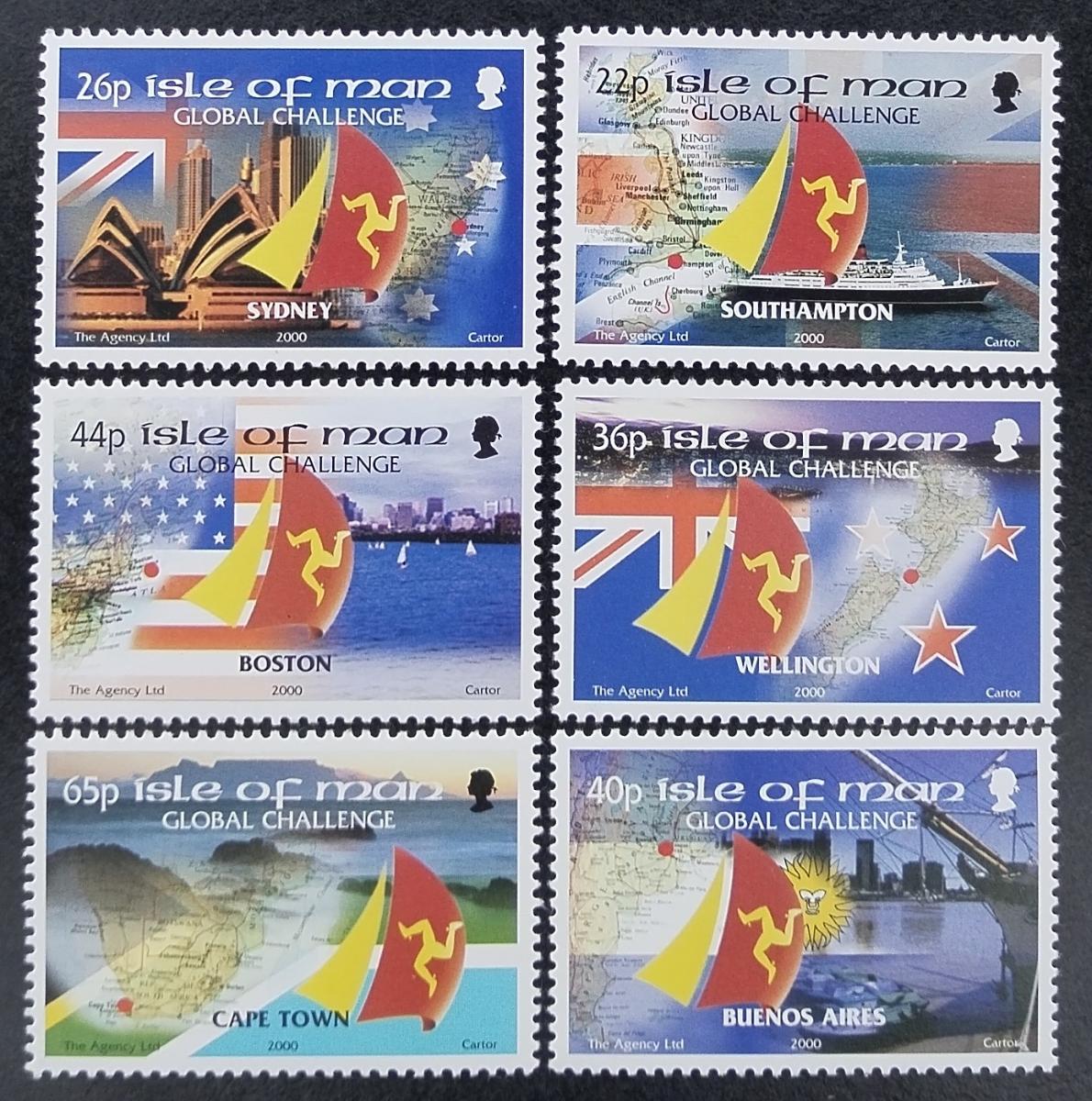 Ostrov Man 2000 7,5€ Lodě a regata, Závody lodí, Vlajky