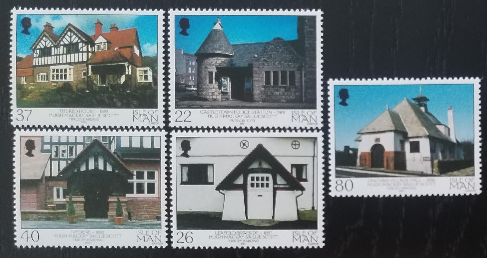 Ostrov Man 2001 8€ Hrázděné domy a britská architektura, Stavby