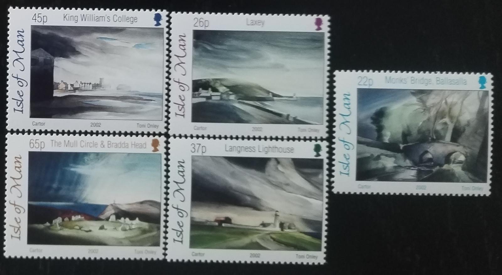 Ostrov Man 2002 7,5€ Ostrovní pobřeží a panoramata, Majáky a mosty