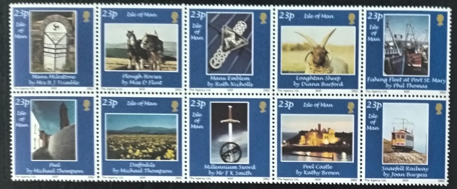 Ostrov Man 2002 7,5€ Ostrovní výjevy, Fauna a stavby I.